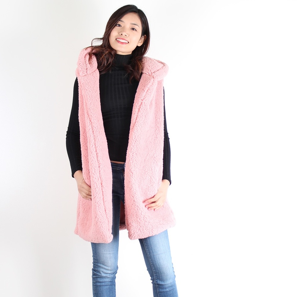 NWT, Mauve Sherpa Hoodie Fly Away